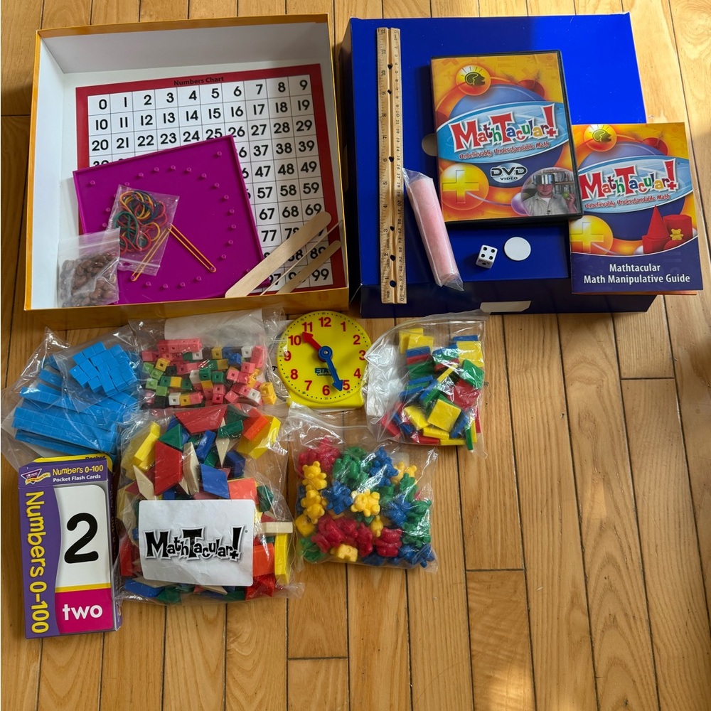 Mathtacular Kids Math Manipulative Kit - Educational Math Toy Set